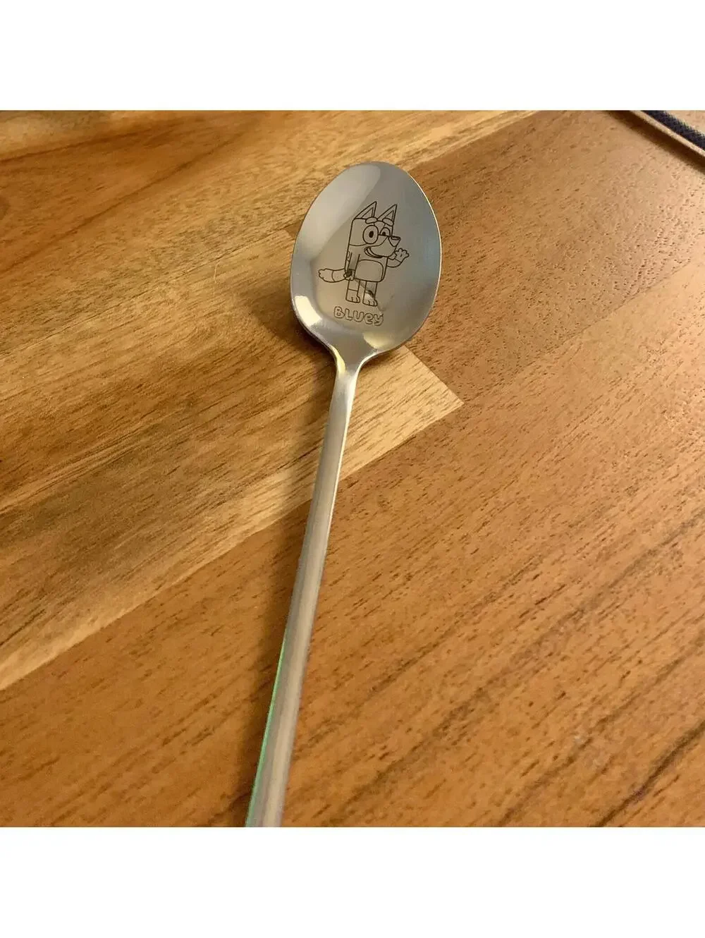 Spoon Stainless Steel - Blue Cartoon Dog Tableware Flatware, Cute Mixing Kawaii